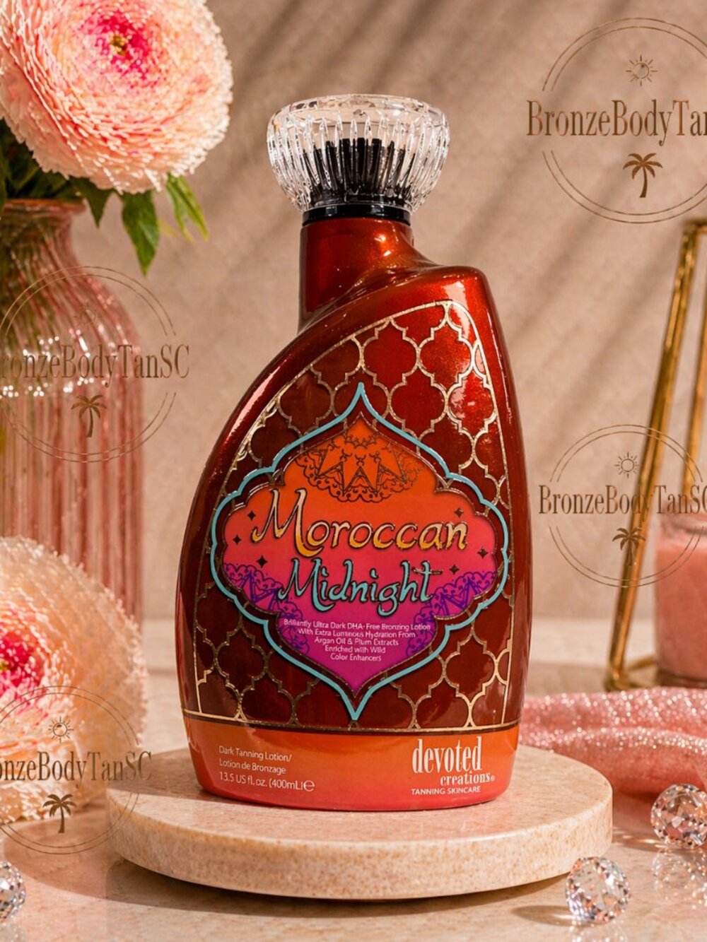 Devoted Creations - Moroccan Midnight - Tanning Lotion - Dark Tanning-NEW Bottle